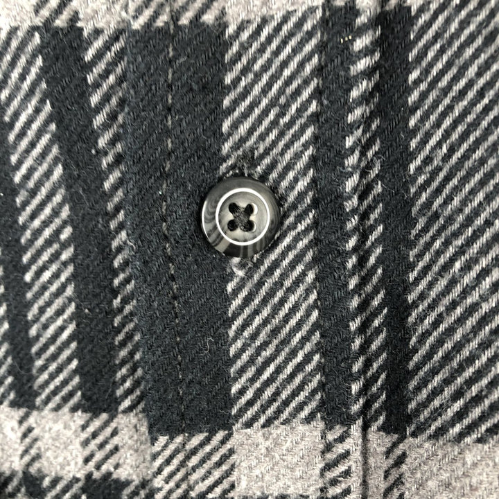 Orvis long-sleeved flannel check shirt, men's size S cotton gray type Vintage Second Hand