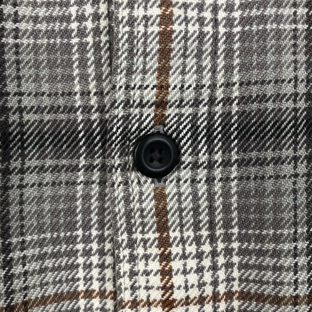 Patagonia Organic Cotton 53947FA13 Long-Sleeve Flannel Check Shirt, Men's Size XL (approx.) Organic cotton Beige type Vintage Second Hand