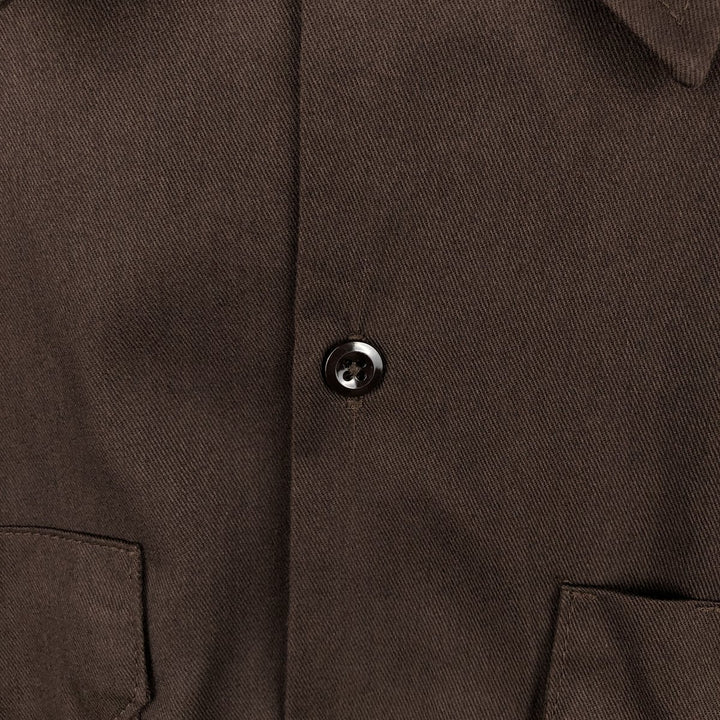 Dickies ARROGANT BASTARD ALE Short-Sleeve Work Shirt, Boxy Shirt, Men's Size L (approx.) polyester brown type Vintage Second Hand