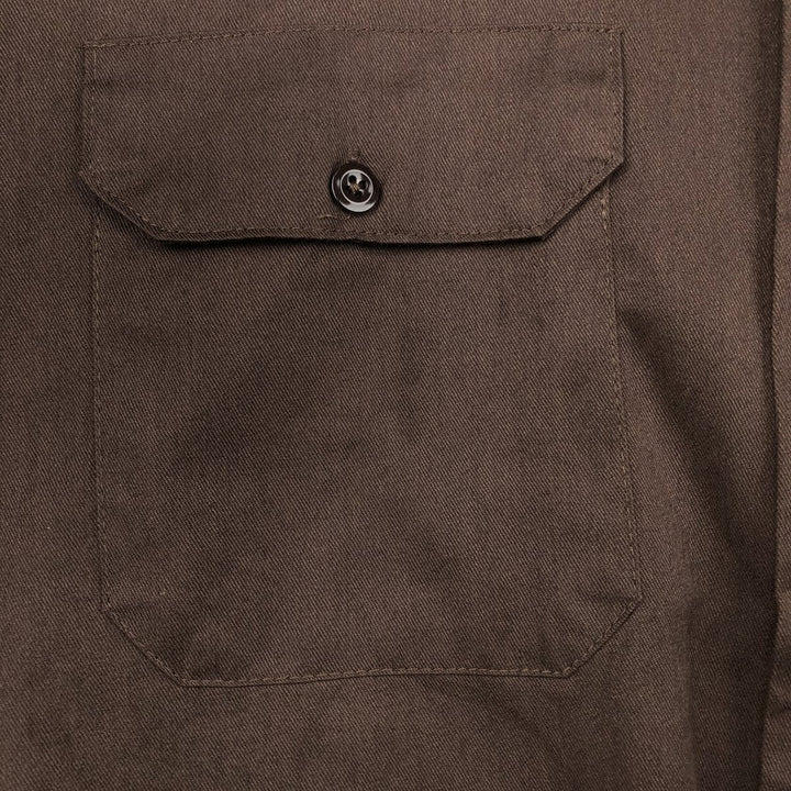 Dickies ARROGANT BASTARD ALE Short-Sleeve Work Shirt, Boxy Shirt, Men's Size L (approx.) polyester brown type Vintage Second Hand