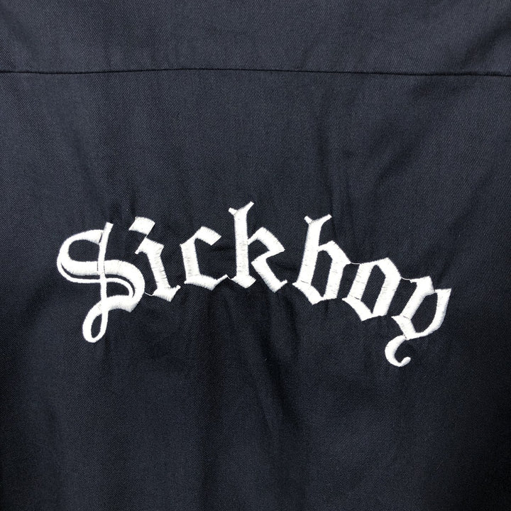 Dickies Short Sleeve Work Shirt Box Shirt Men's XL polyester black type Vintage Second Hand