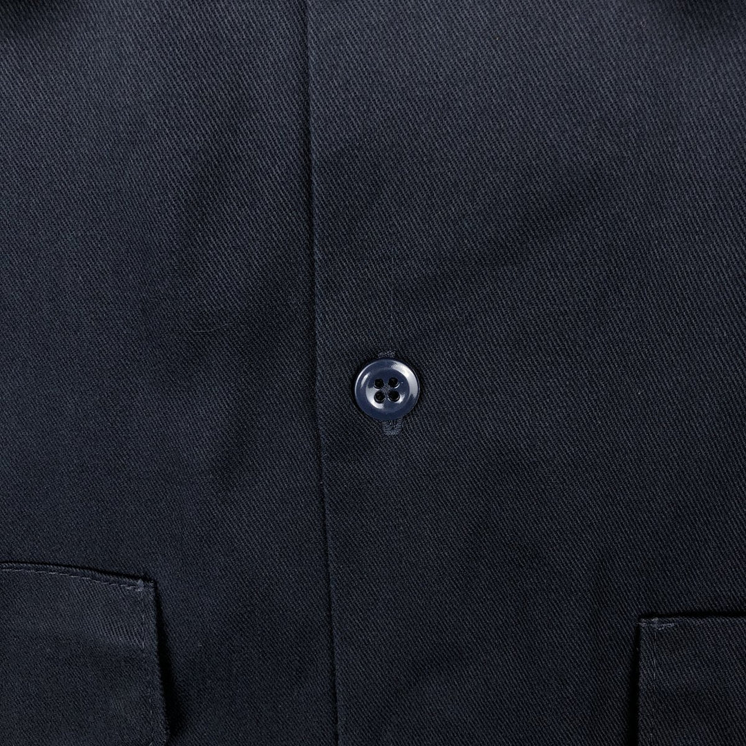 Dickies Short Sleeve Work Shirt Box Shirt Men's XL polyester black type Vintage Second Hand