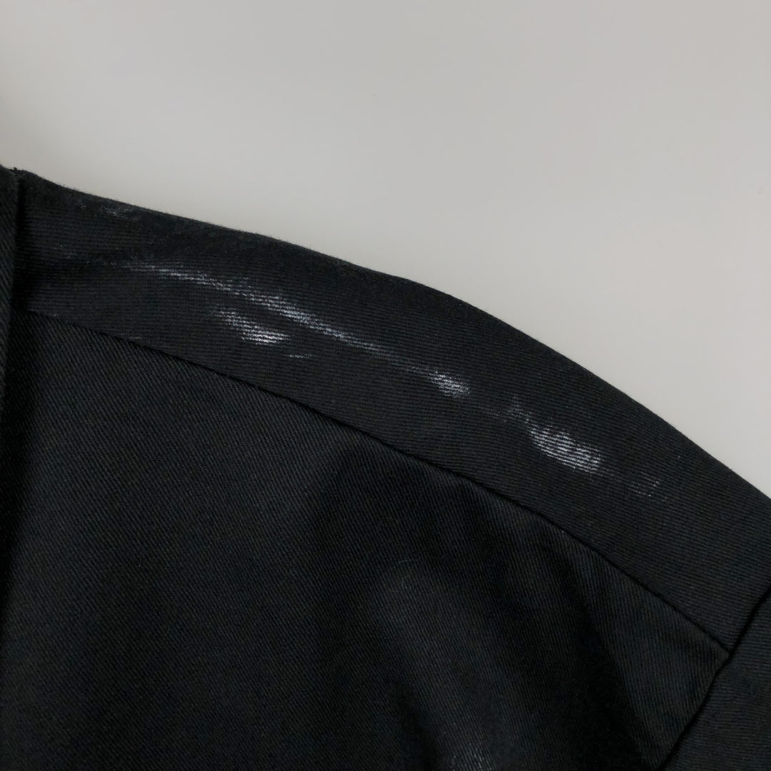 Dickies Short Sleeve Work Shirt Box Shirt Men's L Size polyester black type Vintage Second Hand