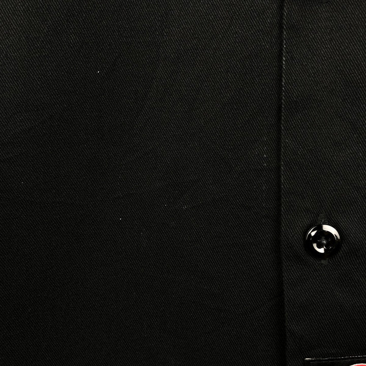 Dickies Short Sleeve Work Shirt Box Shirt Men's L Size polyester black type Vintage Second Hand