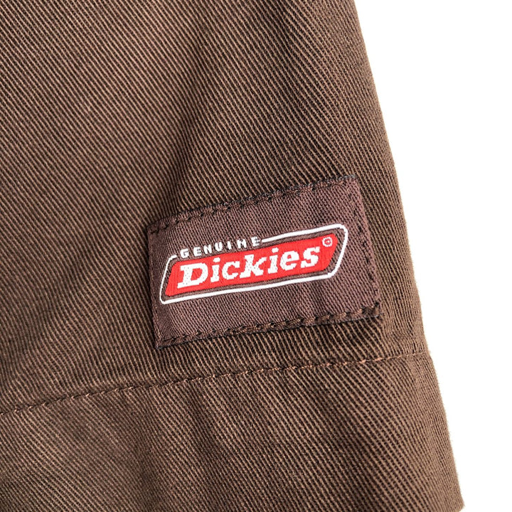 Dickies Two-Tone Short-Sleeve Work Shirt, Men's Size XL cotton brown type Vintage Second Hand