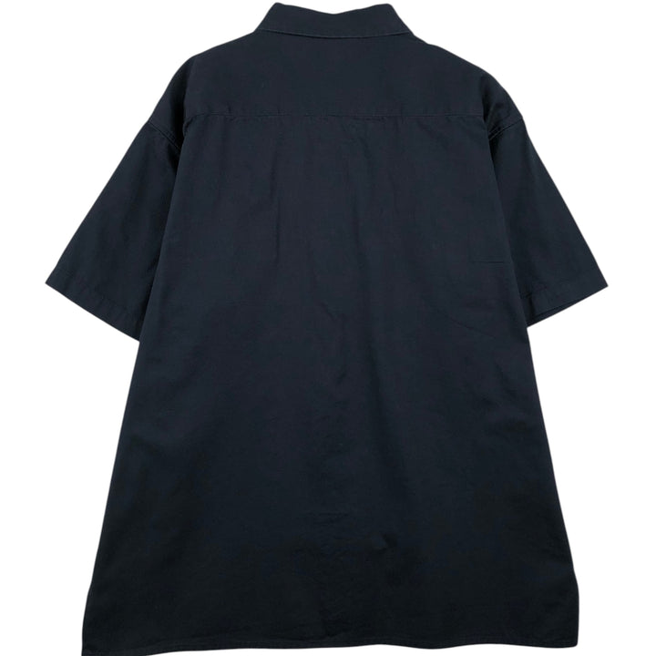 Dickies Short Sleeve Work Shirt Box Shirt Men's XL cotton black type Vintage Second Hand