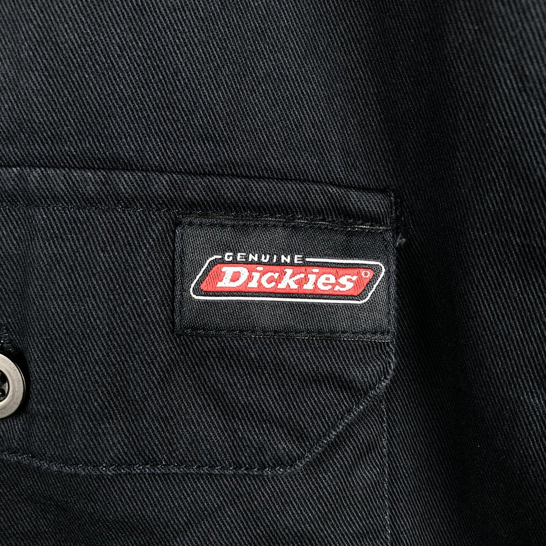 Dickies Short Sleeve Work Shirt Box Shirt Men's XL cotton black type Vintage Second Hand