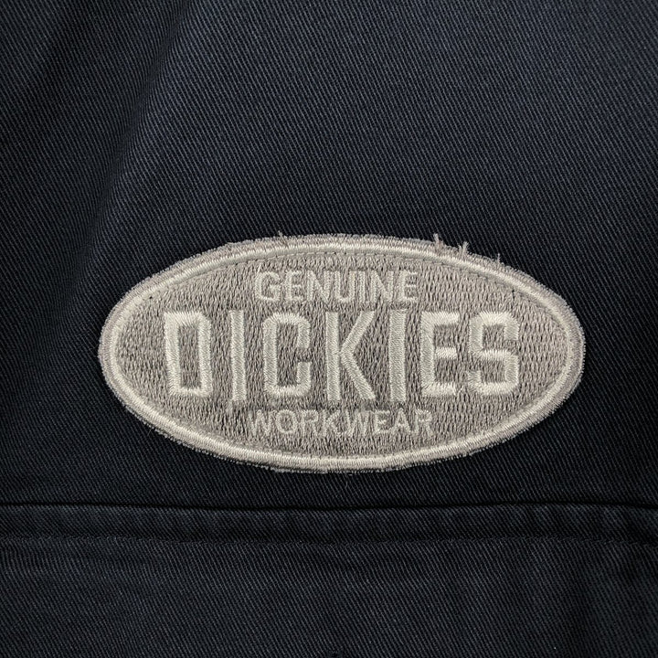 Dickies Short Sleeve Work Shirt Box Shirt Men's XL cotton black type Vintage Second Hand