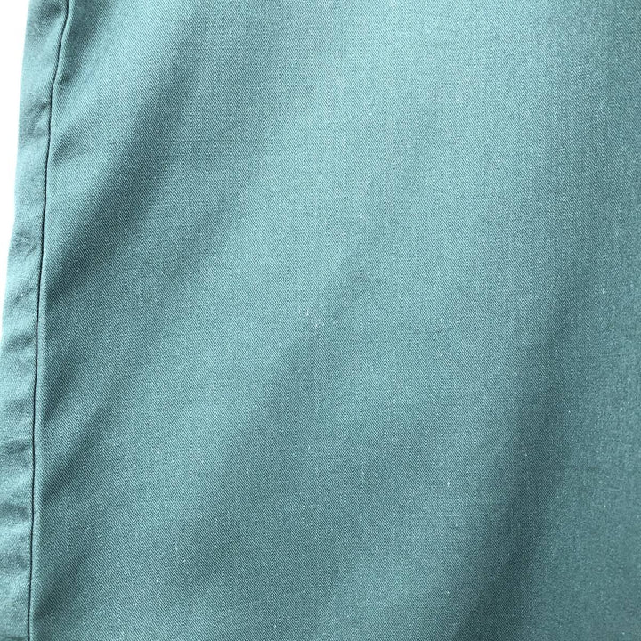 Dickies Short Sleeve Work Shirt Box Shirt Men's L Size polyester Green type dark green Vintage Second Hand