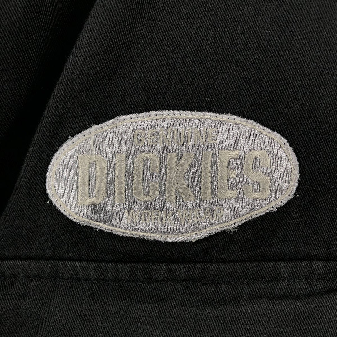 Dickies Short Sleeve Work Shirt Box Shirt Men's M Size cotton black type Vintage Second Hand