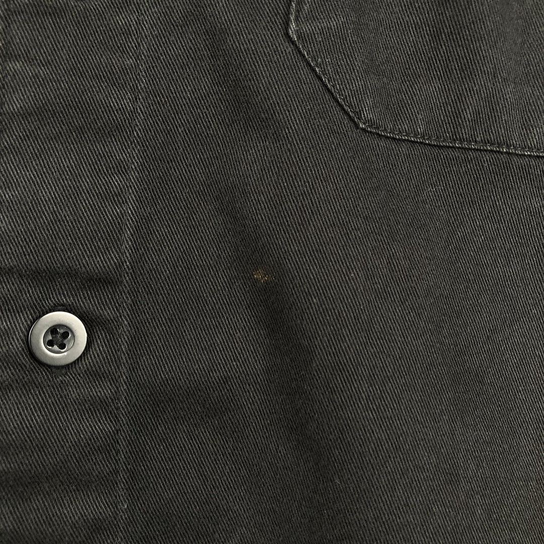 Dickies Short Sleeve Work Shirt Box Shirt Men's M Size cotton black type Vintage Second Hand