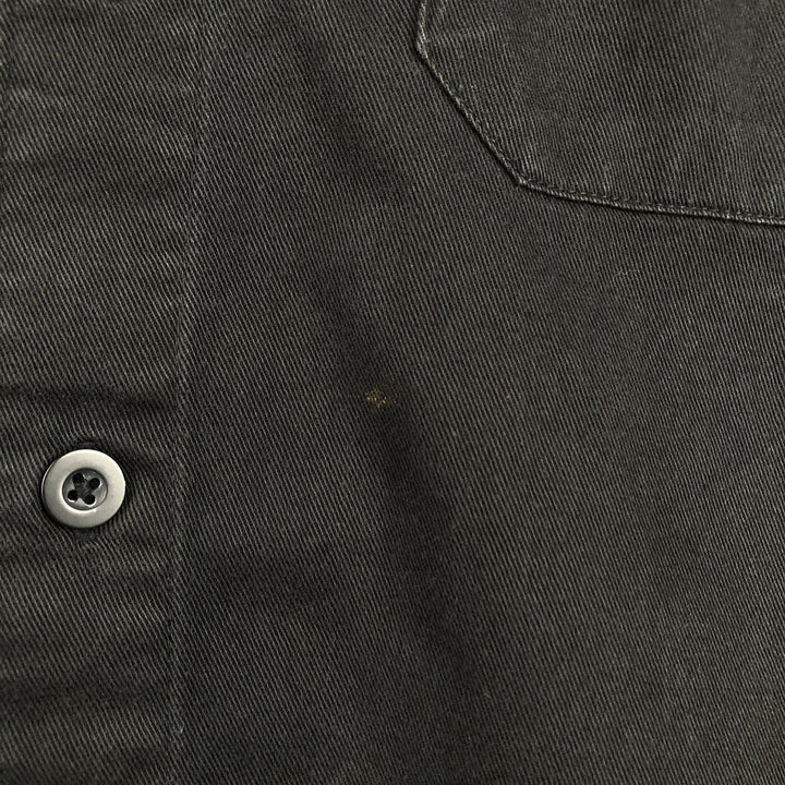 Dickies Short Sleeve Work Shirt Box Shirt Men's M Size cotton black type Vintage Second Hand