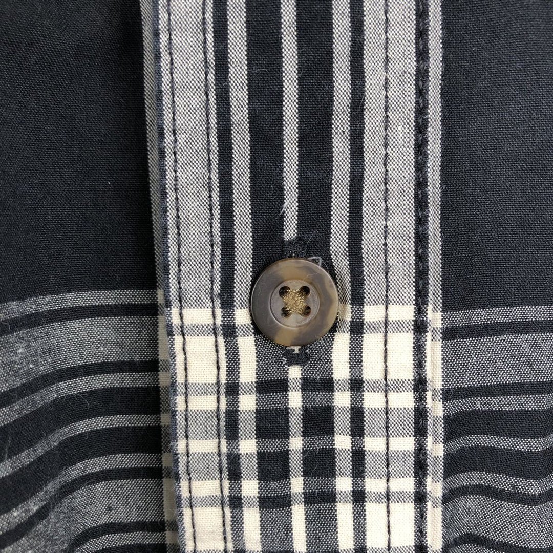 Carhartt RELAXED FIT Check Pattern Button-down Short Sleeve Work Shirt, Men's XL cotton black type Vintage Second Hand