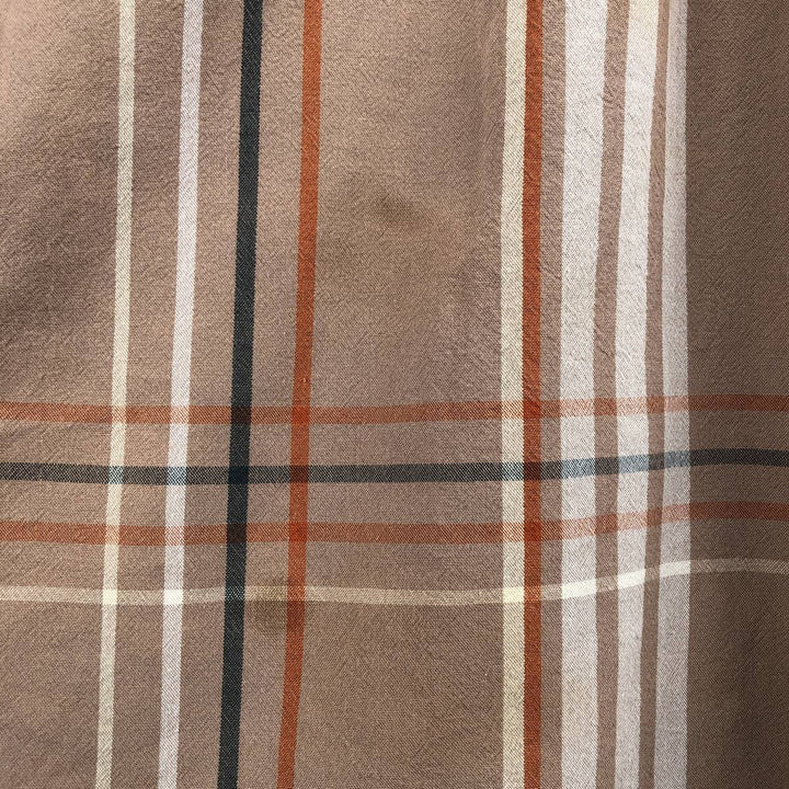 Carhartt Loose Fit Check Pattern Button-Down Short-Sleeve Work Shirt (Men's Size S) cotton cheek Vintage Second Hand
