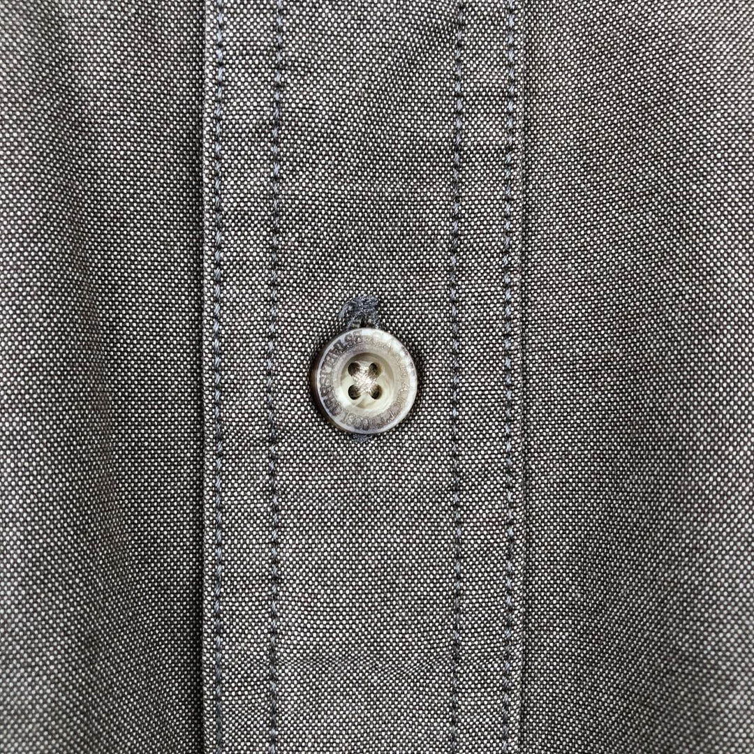 Carhartt button-down short-sleeve work shirt, men's size L cotton Khaki type brown Vintage Second Hand