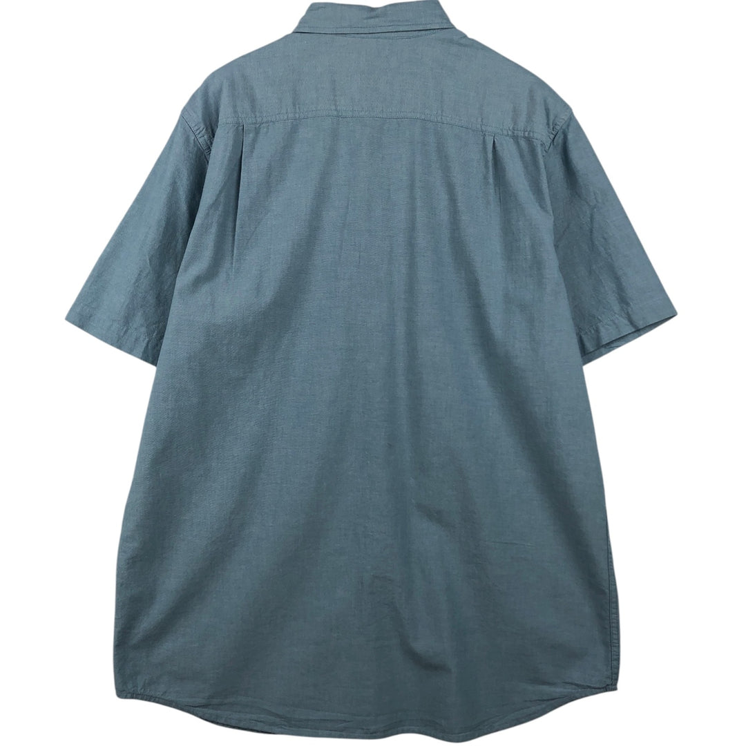 Carhartt Loose Fit Button-Down Short Sleeve Work Shirt, Men's Size L cotton Blue type light blue Vintage Second Hand
