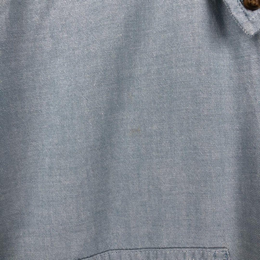 Carhartt Loose Fit Button-Down Short Sleeve Work Shirt, Men's Size L cotton Blue type light blue Vintage Second Hand