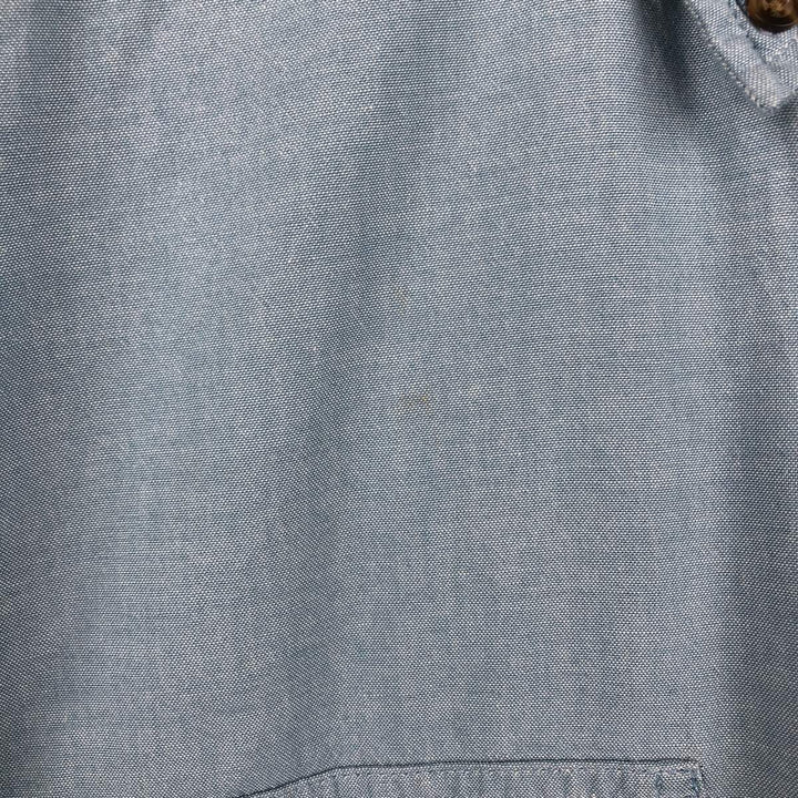 Carhartt Loose Fit Button-Down Short Sleeve Work Shirt, Men's Size L cotton Blue type light blue Vintage Second Hand