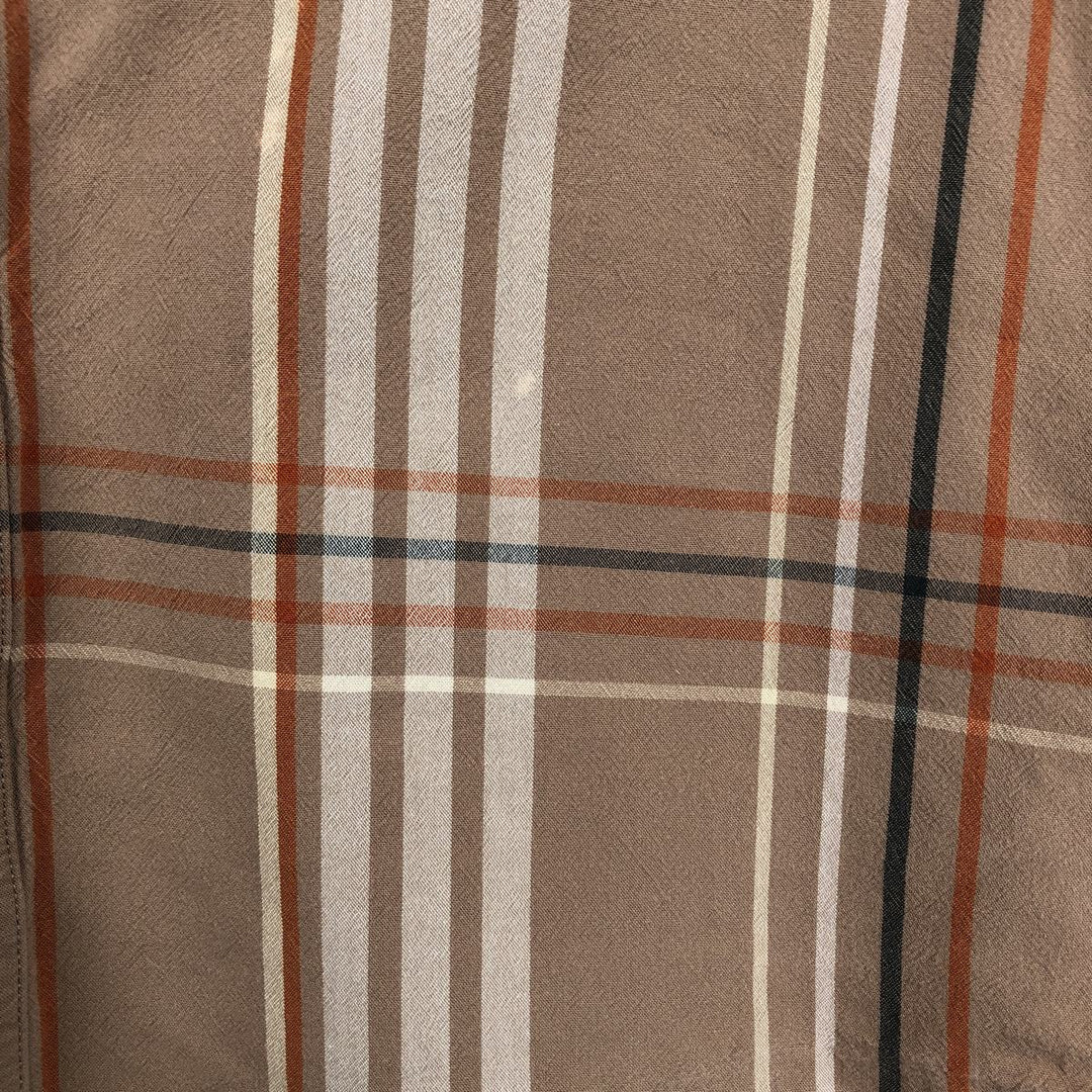 Carhartt Loose Fit Check Pattern Button-down Short Sleeve Work Shirt, Men's Size L cotton cheek Vintage Second Hand