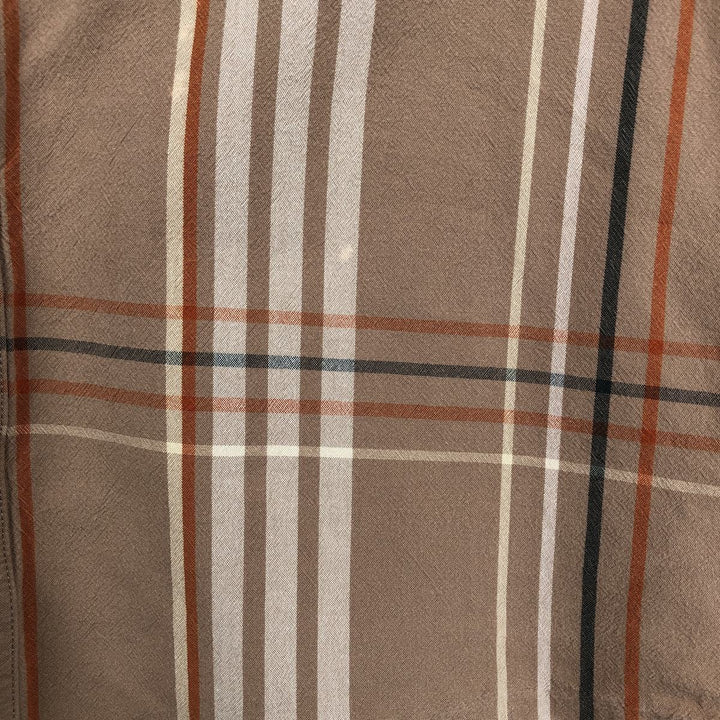 Carhartt Loose Fit Check Pattern Button-down Short Sleeve Work Shirt, Men's Size L cotton cheek Vintage Second Hand
