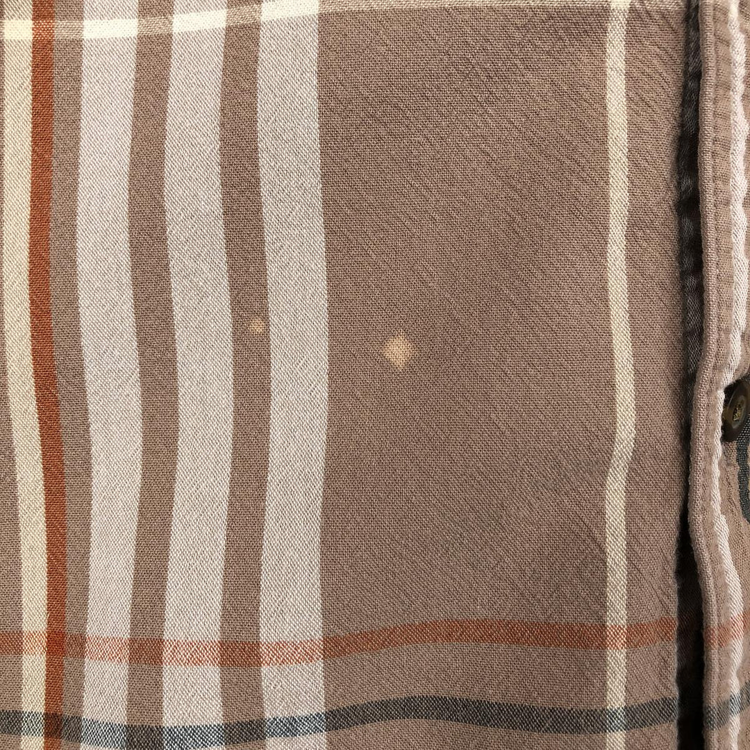 Carhartt Loose Fit Check Pattern Button-down Short Sleeve Work Shirt, Men's Size L cotton cheek Vintage Second Hand