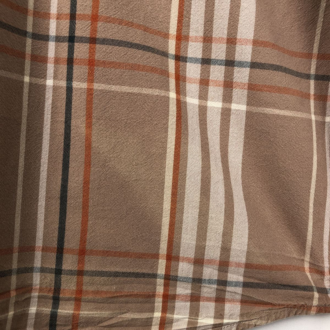 Carhartt Loose Fit Check Pattern Button-down Short Sleeve Work Shirt, Men's Size L cotton cheek Vintage Second Hand