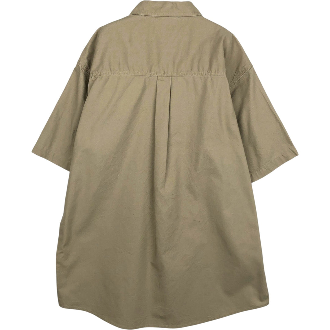 Carhartt short sleeve work shirt, size L for men unclear Khaki type beige Vintage Second Hand