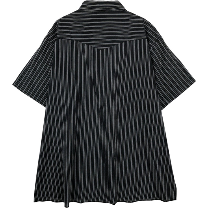 90'S Wrangler Stripe Pattern Short-Sleeve Western Shirt, Men's Size XL (Vintage) unclear black type Vintage Second Hand