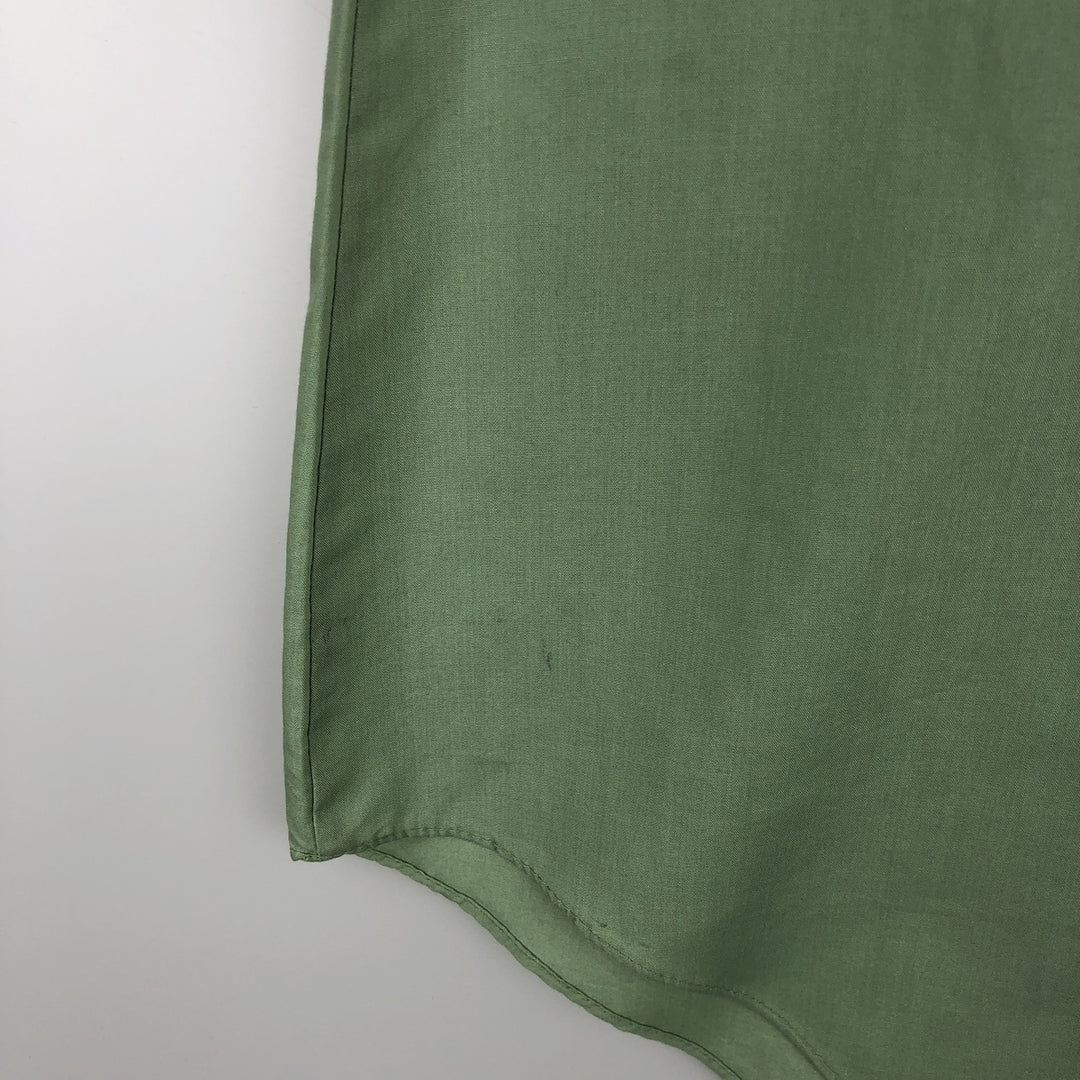 Sears Short-Sleeve Western Shirt, Men's Size XL (approx.) unclear green type yellow green Vintage Second Hand