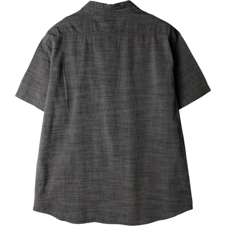 Levi's Short-Sleeve Chambray Shirt, Men's Size XL (approx.) cotton Charcoal Vintage Second Hand