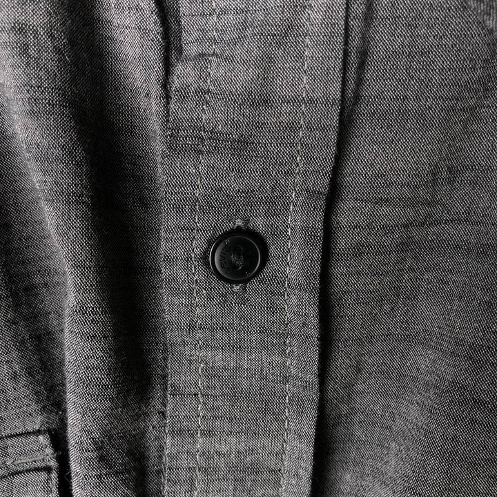 Levi's Short-Sleeve Chambray Shirt, Men's Size XL (approx.) cotton Charcoal Vintage Second Hand