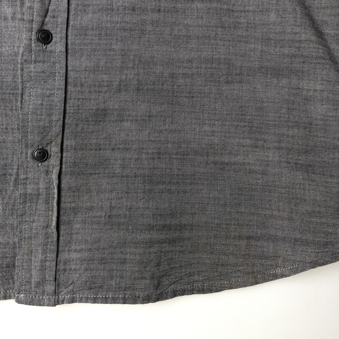 Levi's Short-Sleeve Chambray Shirt, Men's Size XL (approx.) cotton Charcoal Vintage Second Hand