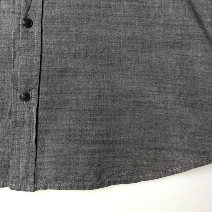 Levi's Short-Sleeve Chambray Shirt, Men's Size XL (approx.) cotton Charcoal Vintage Second Hand