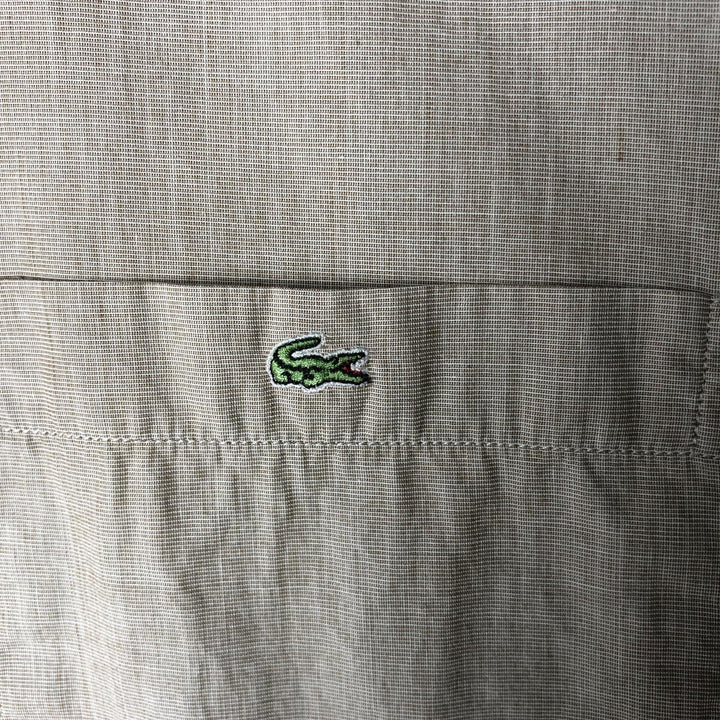 Lacoste LACOSTE short sleeve button down shirt men's XL size cotton Beige type Vintage Second Hand