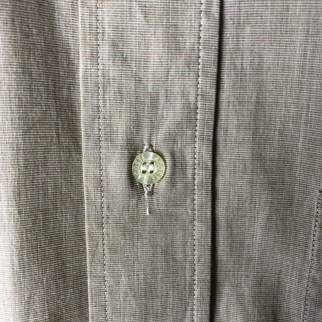 Lacoste LACOSTE short sleeve button down shirt men's XL size cotton Beige type Vintage Second Hand