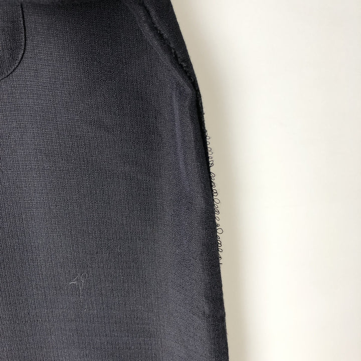 Joe Marlin COMFORT FIT Short-Sleeve Rayon Box Shirt (Men's Size L) Rayon black type Vintage Second Hand