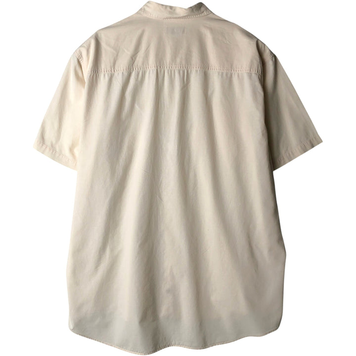 Vintage LLBean short-sleeved cotton shirt from the 1990s, men's size XL. cotton unbleached Vintage Second Hand