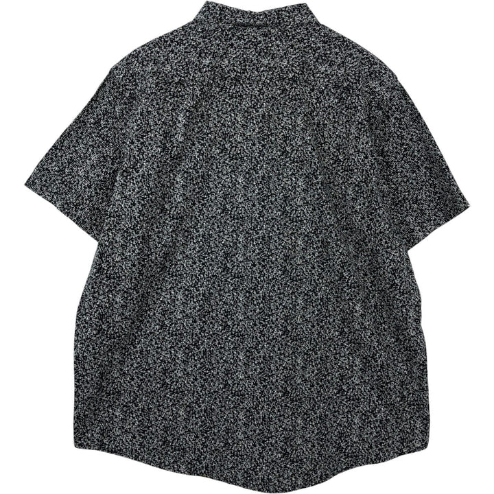 Levi's Standard all-over print short-sleeved cotton shirt, men's size XL equivalent. cotton black type Vintage Second Hand