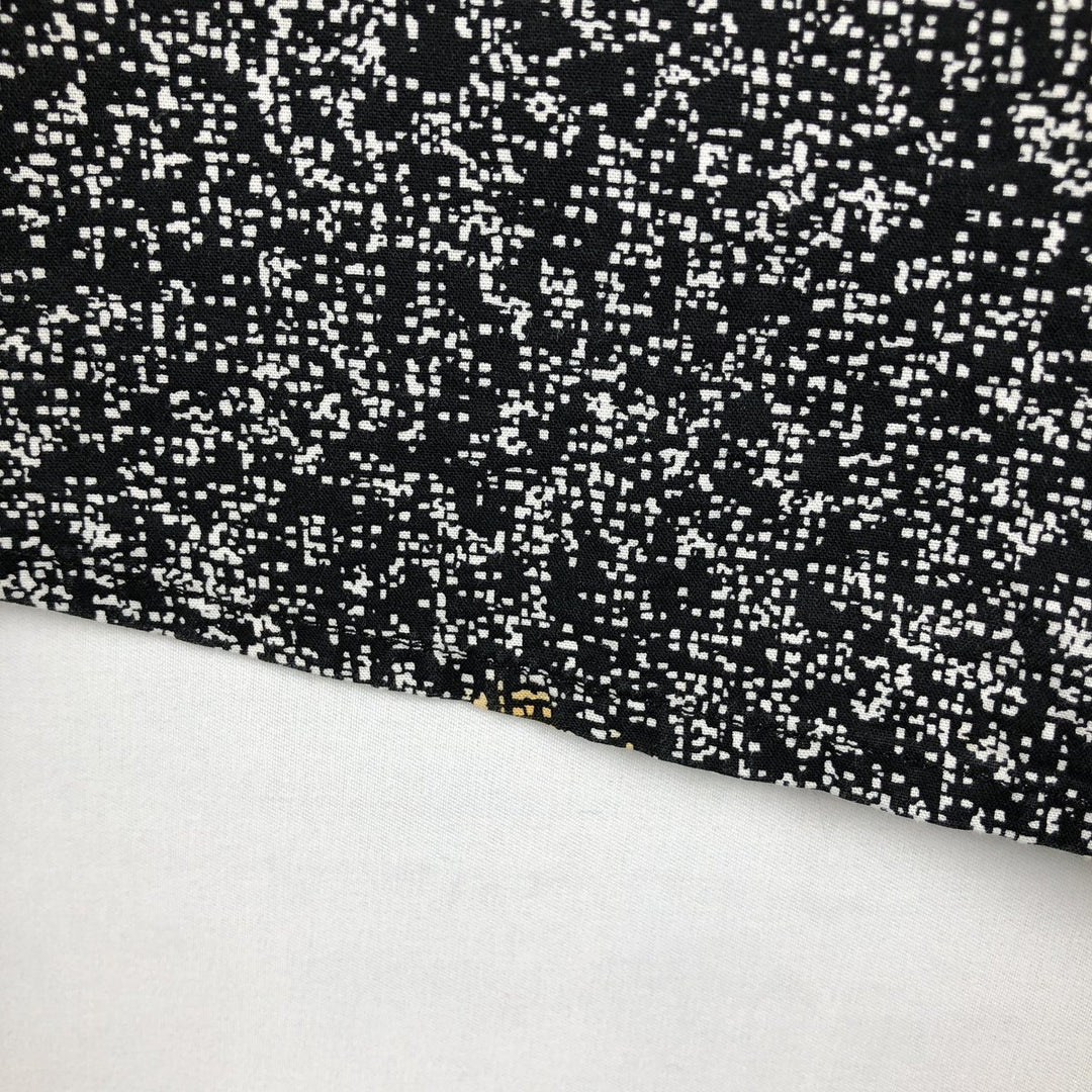 Levi's Standard all-over print short-sleeved cotton shirt, men's size XL equivalent. cotton black type Vintage Second Hand