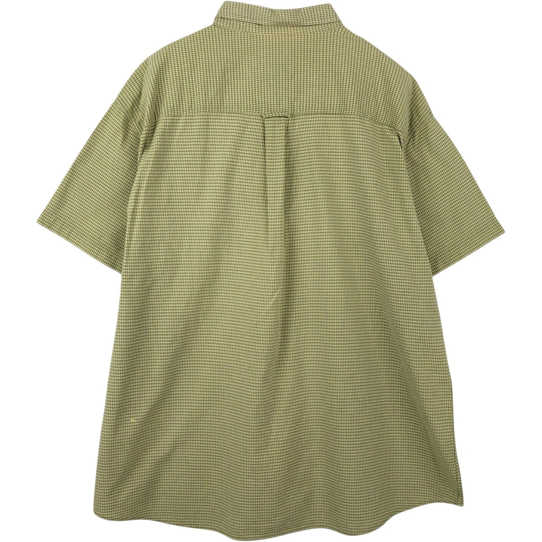90s-00'S Woolrich Short-Sleeve Button-Down Check Shirt, Men's XXL (approx.), Vintage unclear green type Vintage Second Hand