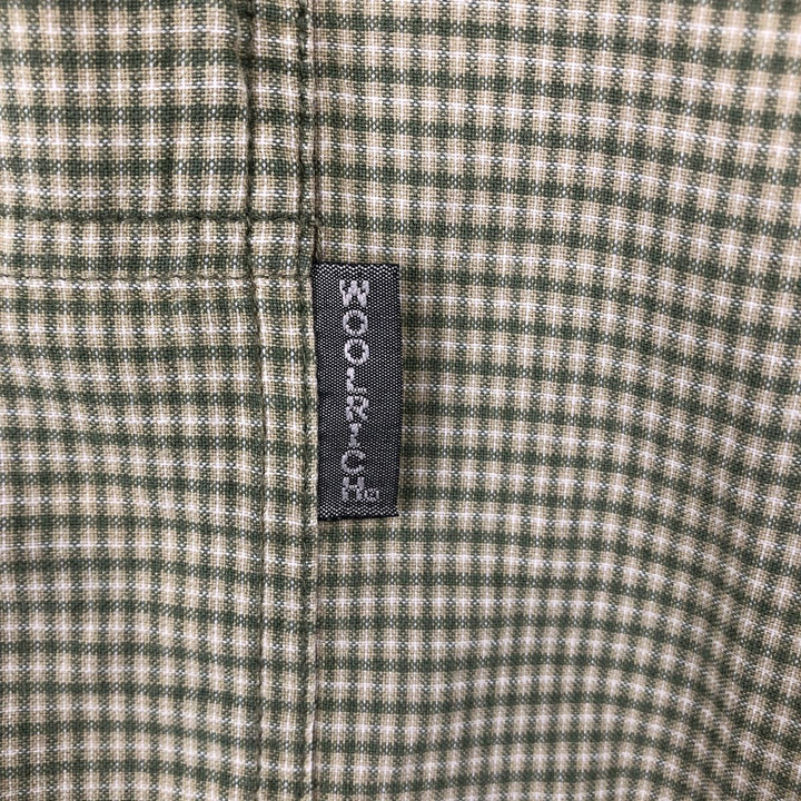 90s-00'S Woolrich Short-Sleeve Button-Down Check Shirt, Men's XXL (approx.), Vintage unclear green type Vintage Second Hand