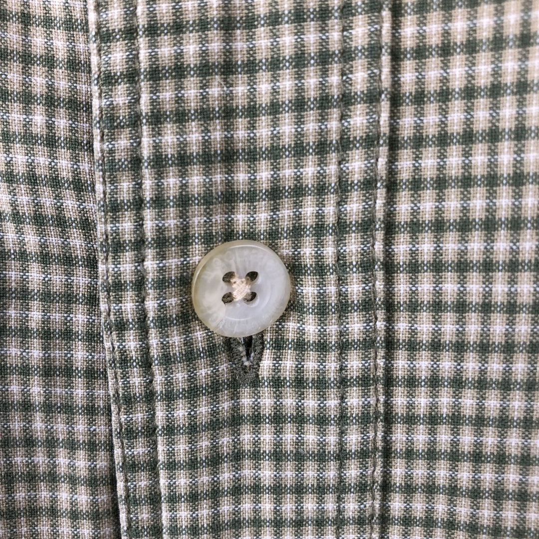 90s-00'S Woolrich Short-Sleeve Button-Down Check Shirt, Men's XXL (approx.), Vintage unclear green type Vintage Second Hand