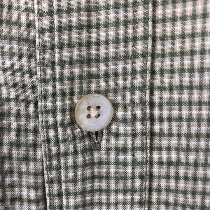 90s-00'S Woolrich Short-Sleeve Button-Down Check Shirt, Men's XXL (approx.), Vintage unclear green type Vintage Second Hand