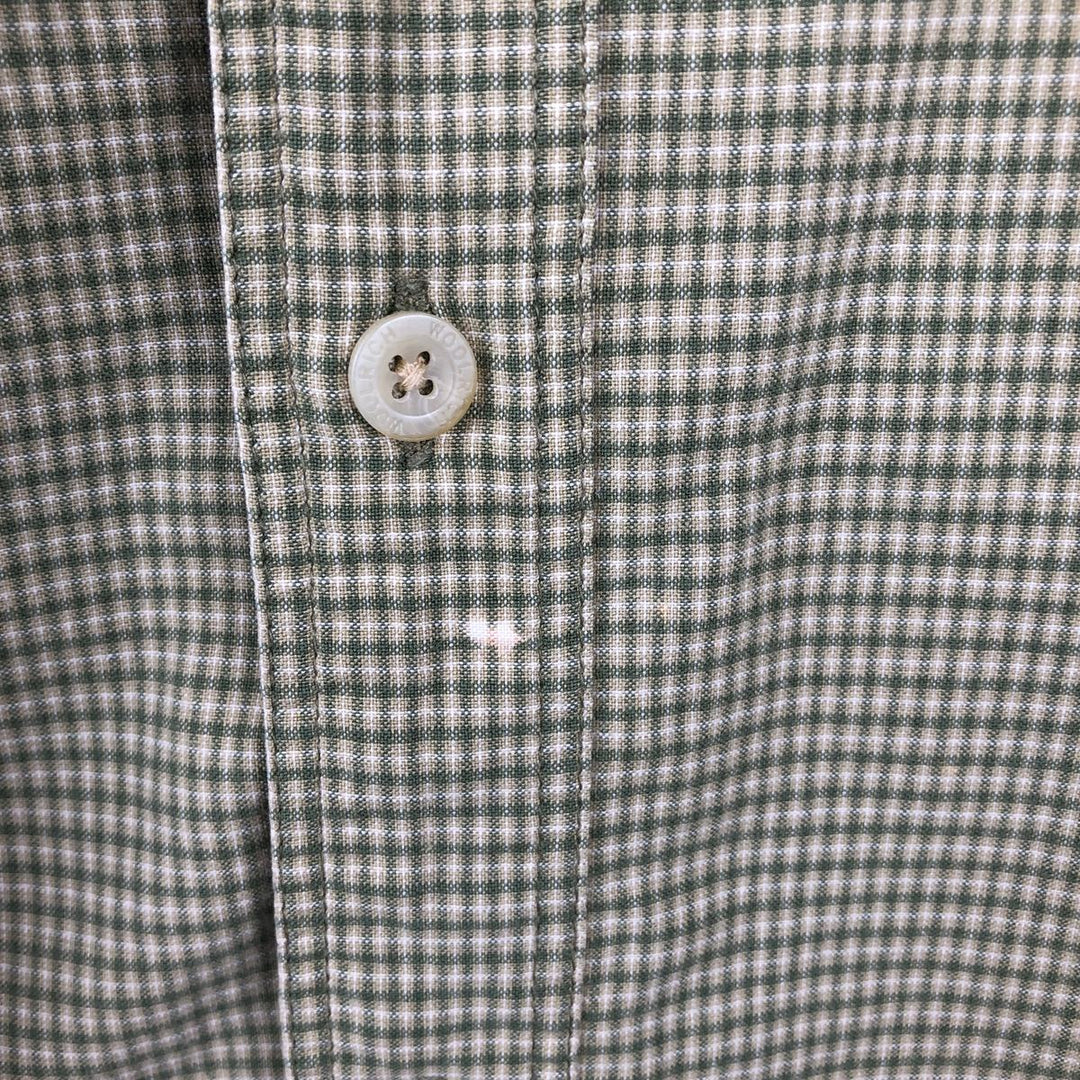 90s-00'S Woolrich Short-Sleeve Button-Down Check Shirt, Men's XXL (approx.), Vintage unclear green type Vintage Second Hand