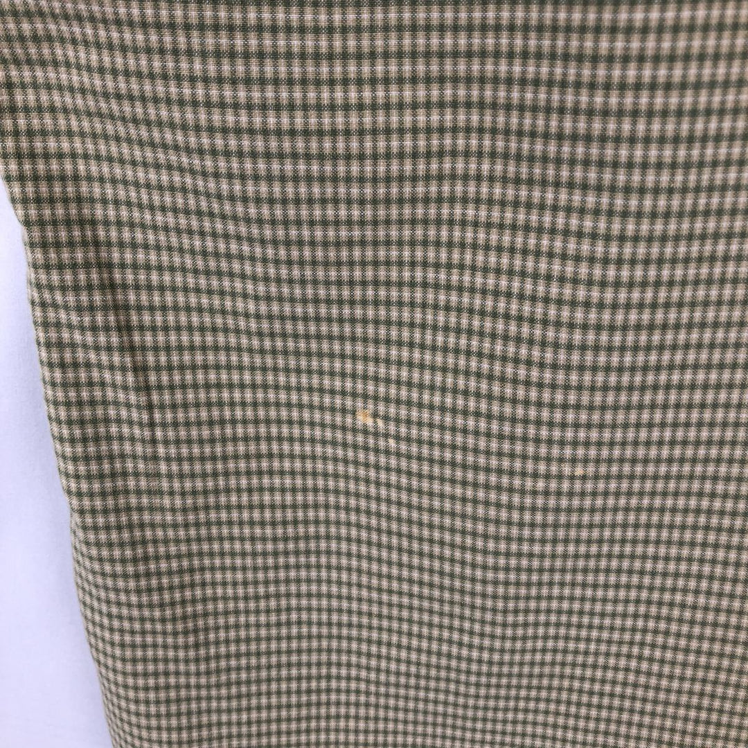 90s-00'S Woolrich Short-Sleeve Button-Down Check Shirt, Men's XXL (approx.), Vintage unclear green type Vintage Second Hand