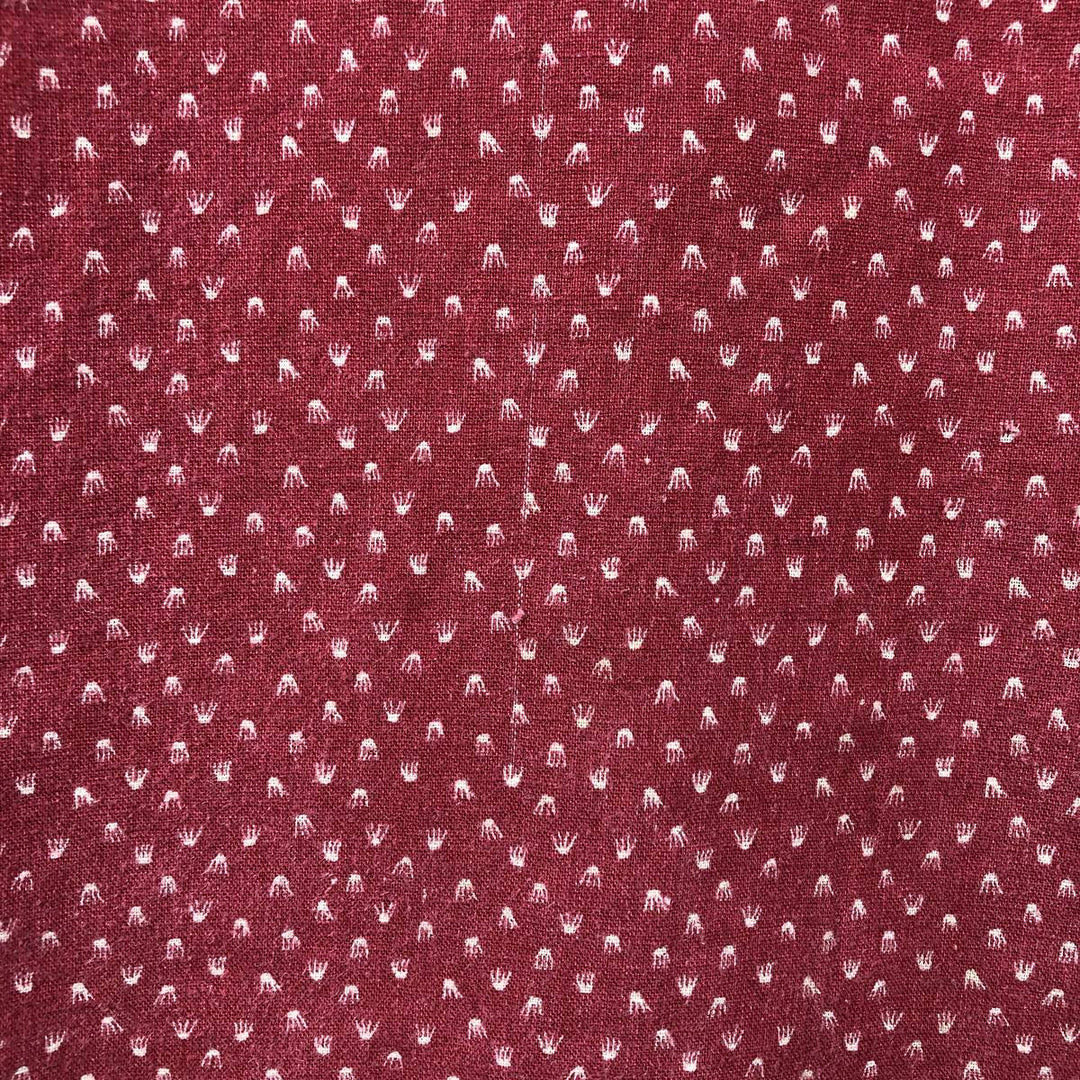 Patagonia 53139SP17 Backstep Shirt, all-over print, short-sleeved, hemp shirt, boxy shirt, men's size XL equivalent. Hemp red type Vintage Second Hand