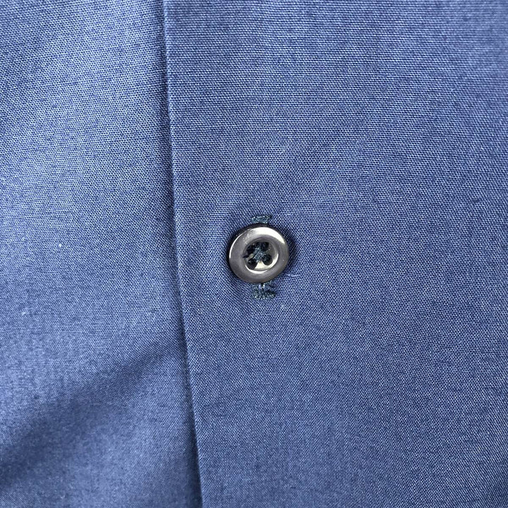 OMEGA Short-Sleeve Open-Collar Mexican Shirt, Cuban Shirt, Boxy Shirt, Men's Size XL cotton blue type Vintage Second Hand