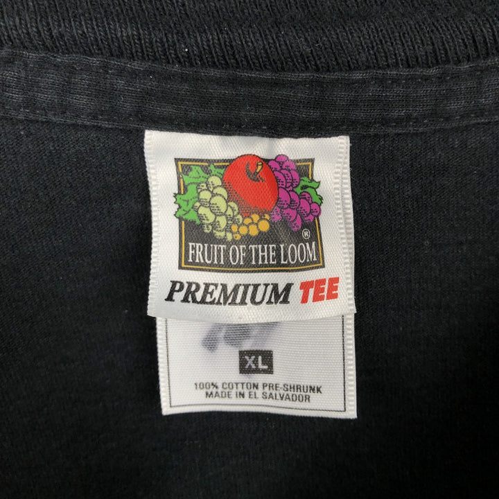 2000'S Fruit of the Loom Eagle Pattern Motorcycle T-Shirt, Men's Size XL (approx.) cotton black type Vintage Second Hand