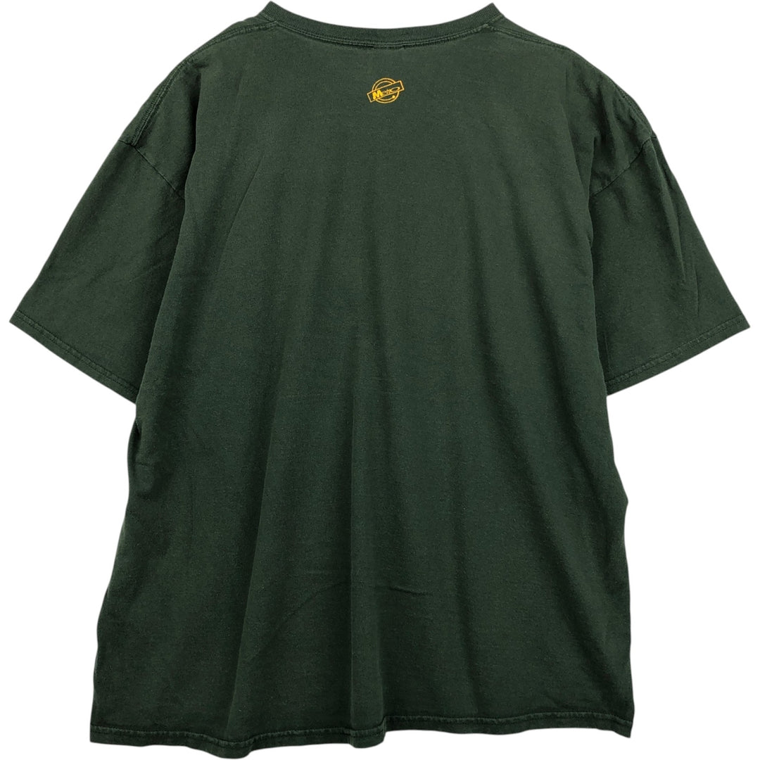 Gildan Triumph Motorcycle T-Shirt, Men's Size XXL (approx.) cotton dark green Vintage Second Hand