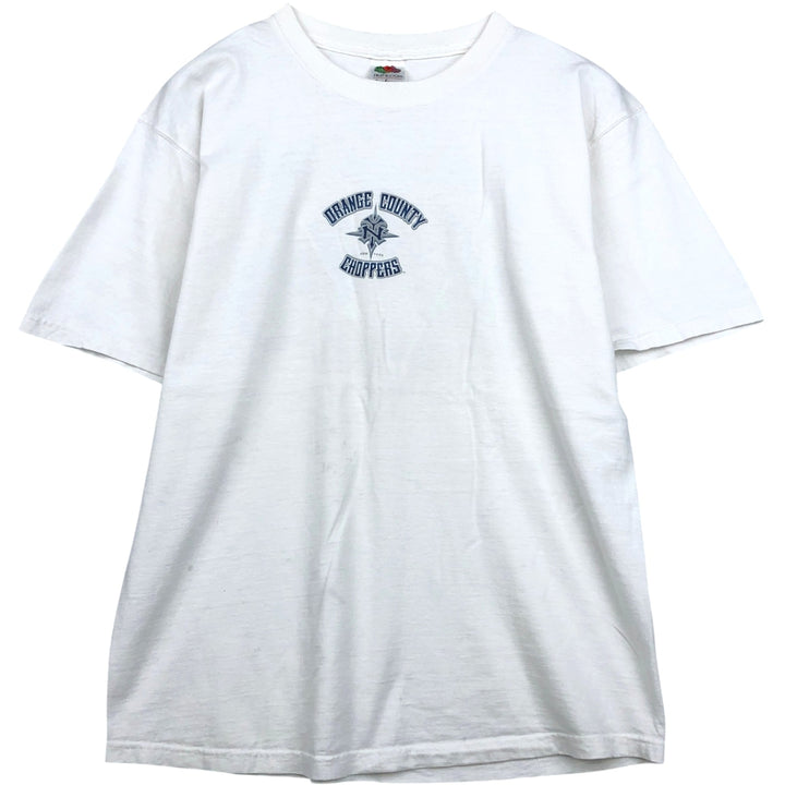2000'S Fruit of the Loom Orange County Choppers Motorcycle T-shirt, Men's Size L (approx.) cotton white type Vintage Second Hand